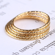 KGR906 Hot sale 1mm 14k Gold Filled simple Band Ring for women